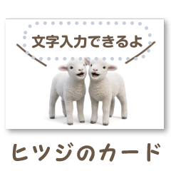 書き込める♥️ひつじのポストカード