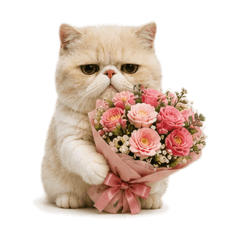 Flower exotic short hair