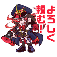 Ma'Scar'Piece from Denonbu Sticker