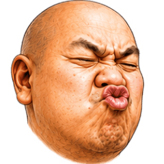 man Stickers that speak withtheir faces