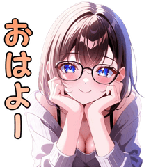 癒しのメガネちゃん