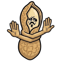 Quirky Peanut Stickers