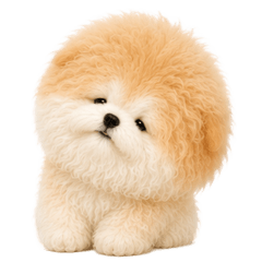 もふもふ長毛秋田犬のゆるっとスタンプ
