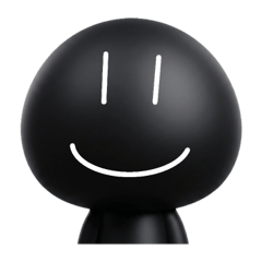 Happy : emoji black cute