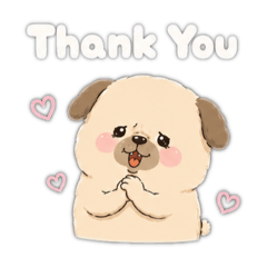 Cute Puppy English Stickers