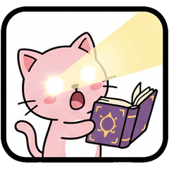 Pink Cat Magic Academy Stickers
