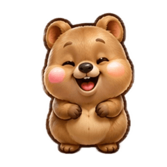 Happy Quokka sticker