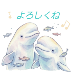 水彩のきらめき☆幻想的な海の仲間たち