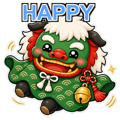 Cute Shishimai Daily Stickers