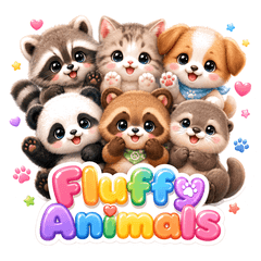 Fluffy & Furry Animal Stickers