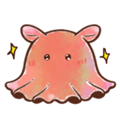 Relaxed Dumbo Octopus Stickers