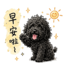 黑貴賓的每日問候語