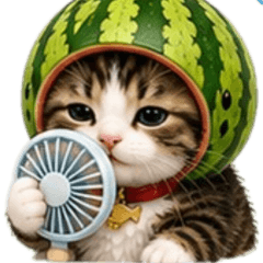 Watermelon Kitten's Summer Vacation