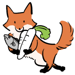 Hokkaido Red Fox Stickers