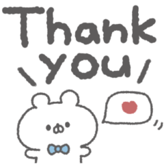 ribbon bear sticker #25