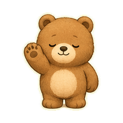 Sleepy Brown Bear Cub