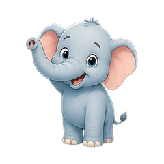 Gentle Baby Elephant Daily
