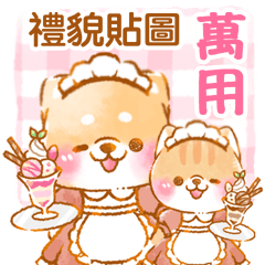 懶懶貓與療癒柴犬♥復古喫茶♥禮貌柴犬