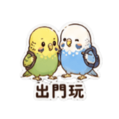 虎皮鸚鵡情侶報備專用貼圖7