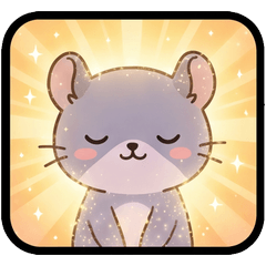 Cute Zen Chinchilla Healing