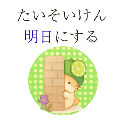 Sudachi Cat Tokushima Cool Guy Stickers