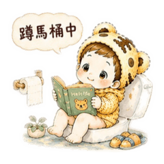 《暖虎寶：學爸爸在馬桶上玩》