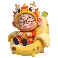 Little monkey in a dragon costume (NW)
