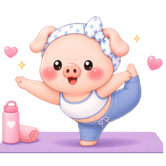 做饭与家务加油！发带小猪MOKO