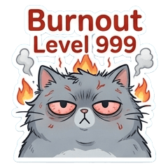 Fai Dab the Burnout Cat