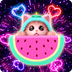Pajamas Cat Fireworks Pop Up