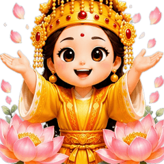Mazu Daily Greetings Big Stickers