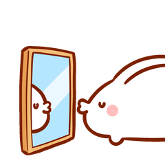 A cute but low-key unhinged bunny 3 jp