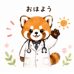 Red Panda Doctor | Medical Stickers