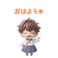 3D Figure-style Hanbok Girl
