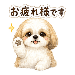 Shih Tzu Business Keigo Stickers