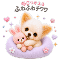 Fluffy Chihuahua - Everyday Stickers