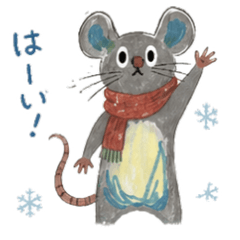 jichan's mouse sticker winter2.0