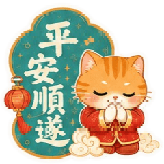 Cute Fortune Orange Cat: Daily [ZiFu]