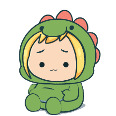 Simple Chibi Dino : Pop-up stickers