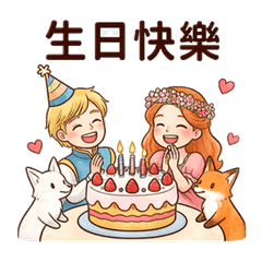 Price and Princess with Horse and Fox