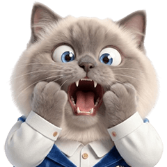 fluffy, cute, chubby cats