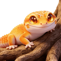 Geckos that like to wear clothes