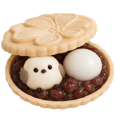 もちもち3D★和菓子シマエナガ