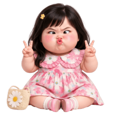 Funny face girl 244 No Text