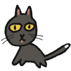 Bread the cat at work