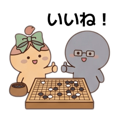 ぽよんまるズの囲碁部スタンプ
