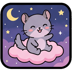 Cute Chinchilla Love Bubbles
