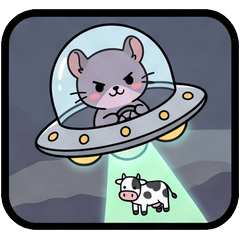 可愛いチンチラの宇宙冒険