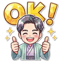 Tatekawa Shiramon Sparkle Stickers
