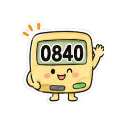 Pager Number Code Stickers